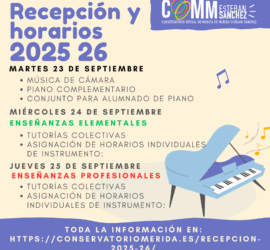 Recepción y Asignación de Horarios